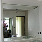 施工例0078-洗面所に鏡取付